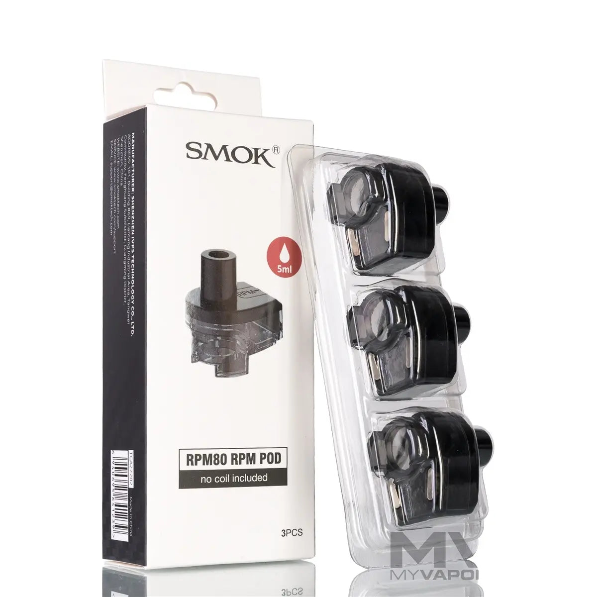 Smok - Rpm80 Rpm/Rgc 5ml Empty Cartucho - 1 unidad